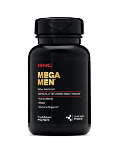 GNC Mega Men Multivitamina Doble 180 Cápsulas Salud Hombre 2