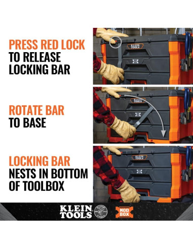 Caja de Herramientas Klein Tools MODbox 3 Cajones 22,68 kg
