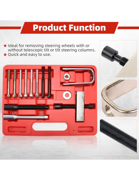 Extractor de Volante 8MILELAKE con Estuche y Tornillos