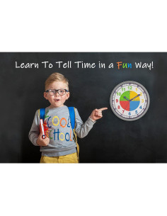 Reloj de Pared Colorido 30 cm Bernhard para Niños Silencioso 2