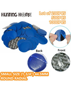 1000 Parches Redondos 44.5mm Hunting Horse para Neumáticos 2