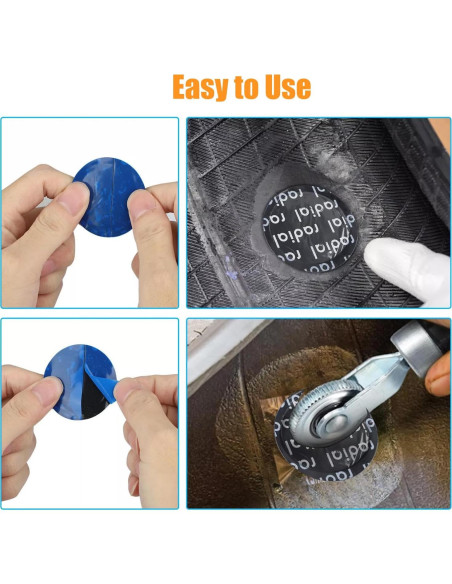 1000 Parches Redondos 44.5mm Hunting Horse para Neumáticos