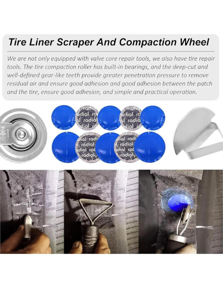 1000 Parches Redondos 44.5mm Hunting Horse para Neumáticos