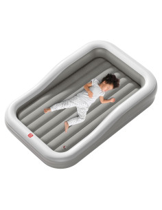 Cama de viaje inflable QPAU para niños 169.5x120 cm Gris