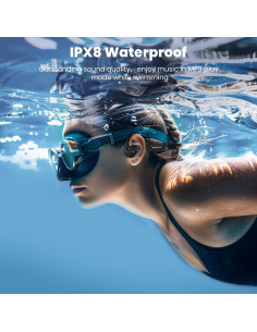 Auriculares de Conducción Ósea Relxhome A9 Bluetooth 5.4 Impermeables 2