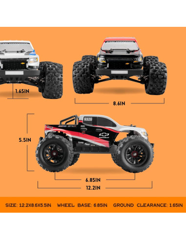 Coche RC EazyRC 1/18 Chevrolet Colorado 4x4 Sin Escobillas 45km/h