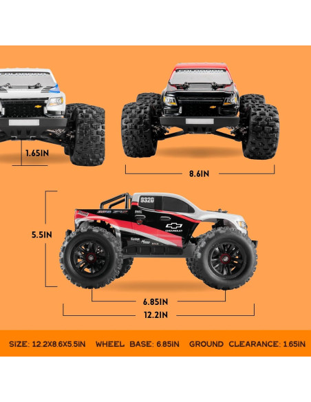 Coche RC EazyRC 1/18 Chevrolet Colorado 4x4 Sin Escobillas 45km/h Coche RC EazyRC 1/18 Chevrolet Colorado 4x4 Sin Escobillas 45km/h