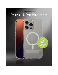 Funda ZAGG Crystal Palace Snap para iPhone 16 Pro Max - Con soporte y MagSafe 2