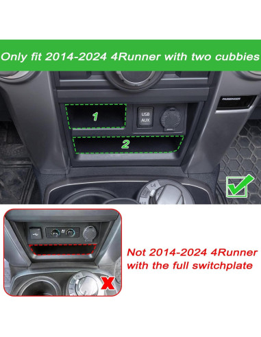 Cajón de Almacenamiento JKCOVER para Consola Toyota 4Runner 2014-2024