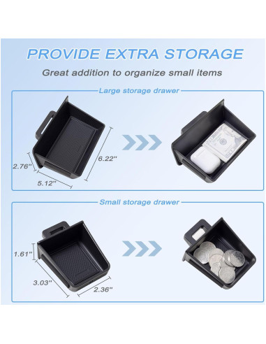 Cajón de Almacenamiento JKCOVER para Consola Toyota 4Runner 2014-2024