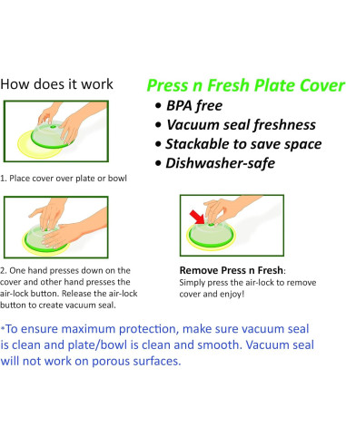 Tapa de Sellado al Vacío CYBERTECH Verde 22.86x17.78 cm