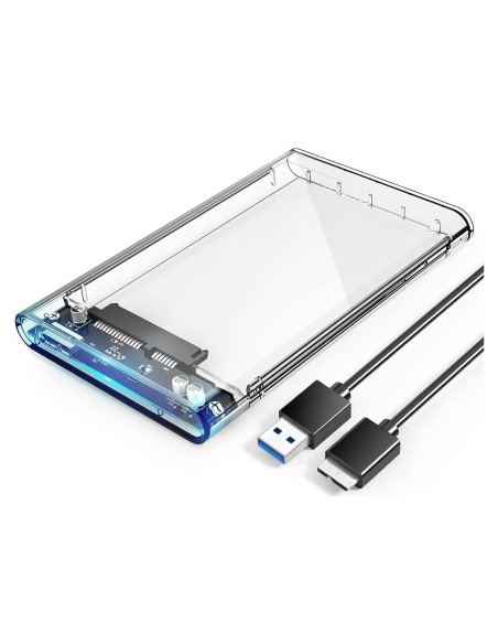 Carcasa Externa ORICO 2.5" USB 3.0 SATA III 6TB Transparente