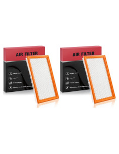 Filtro de aire BDFHYK CA4309 para Nissan Infiniti Saab Subaru - Paquete de 2