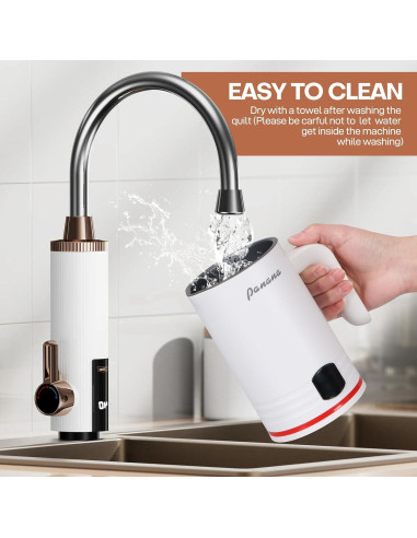 Espumador de Leche Eléctrico Panana 430ml 4 en 1 Blanco