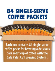 Café Valet Regular Tueste Oscuro - 84 Paquetes de 28.35g 2