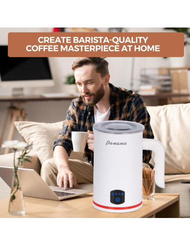 Espumador de Leche Eléctrico Panana 430ml 4 en 1 Blanco