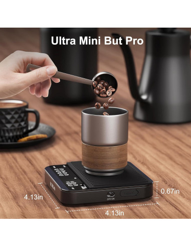 Báscula Digital de Café Ultrean K39H 2kg/0.1g con Temporizador