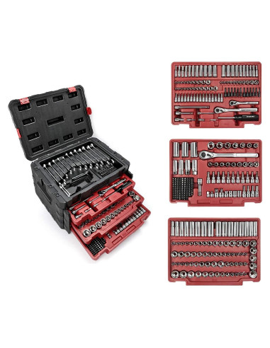 Juego de 450 Piezas de Llaves de Vaso WORKPRO Mecánico