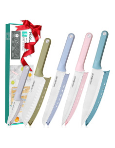 Juego de Cuchillos de Cocina HAUSHOF 5 PCS Acero Inoxidable