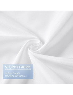 Cortina de Ducha Impermeable Gibelle 72x72 cm con Ojetes 2