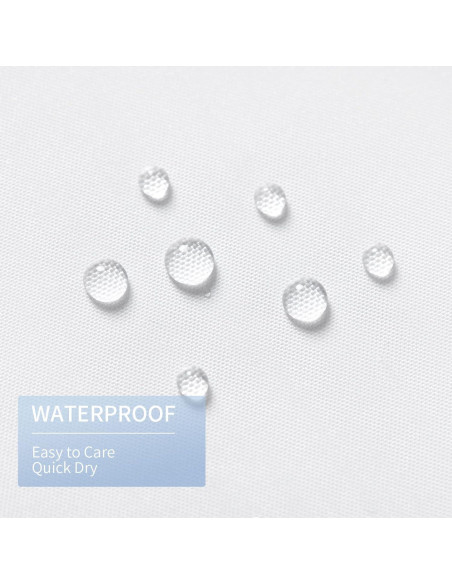 Cortina de Ducha Impermeable Gibelle 72x72 cm con Ojetes