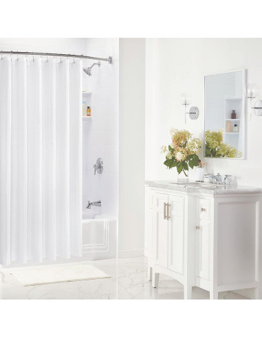 Cortina de Ducha Impermeable Gibelle 72x72 cm con Ojetes