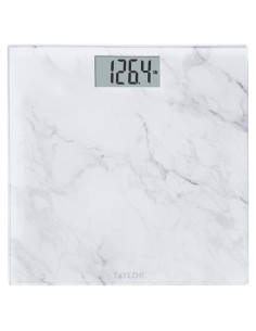 Báscula Digital de Vidrio Taylor para Baño, 181 kg, Mármol