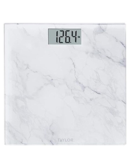 Báscula Digital de Vidrio Taylor para Baño, 181 kg, Mármol