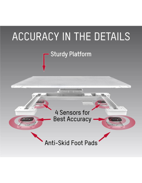 Báscula Digital de Vidrio Taylor para Baño, 181 kg, Mármol