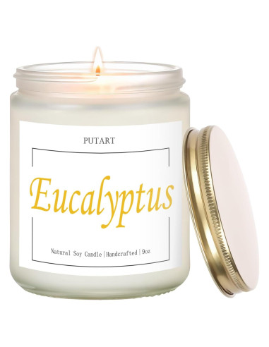Vela Aromática de Eucalipto y Menta Putart - Cera de Soja 255g