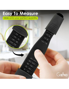 Cuchara Medidora Ajustable GOCHA 9-en-1 0.5-13ml Negro 2