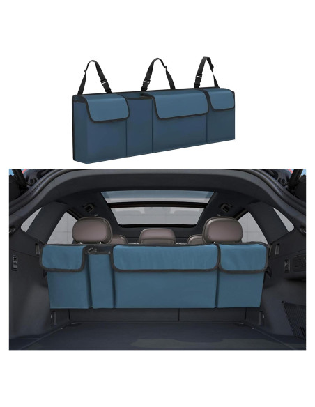 Organizador de Maletero de Coche Tioollev con Tapa Impermeable