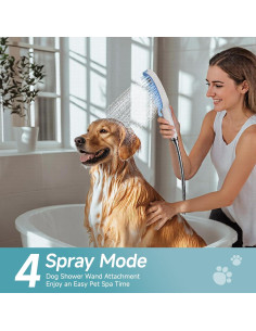 Accesorio de Ducha para Perros SR SUN RISE 2m 4 Modos Ajustables 2