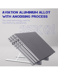 Soporte Ajustable para Laptop POWERSUP de Aluminio 10-16" 2