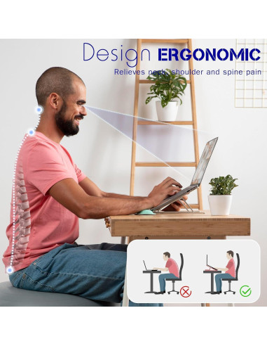 Soporte Ajustable para Laptop POWERSUP de Aluminio 10-16"