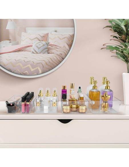 Cajas de Almacenamiento Plástico Transparente Sorbus 10 Unidades