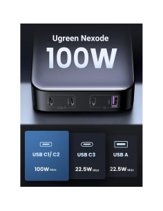 Estación de Carga UGREEN Nexode 100W 4 Puertos USB C 2