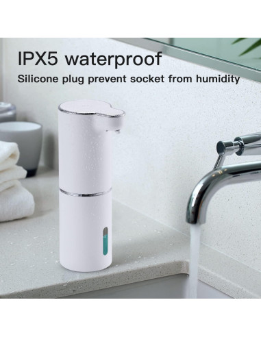 Dispensador de Jabón Automático LAOPAO 300ml Blanco Recargable