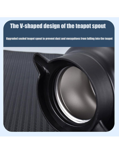 Termo de Té MofivKce 875ml Vintage Acero Inoxidable Aislado