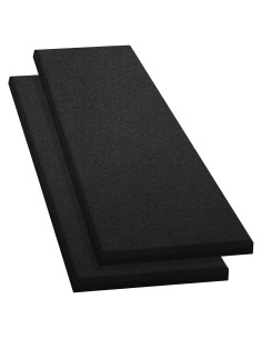 Panel Acústico Negro 60x30 cm - Paquete de 2 Absorbentes de Sonido