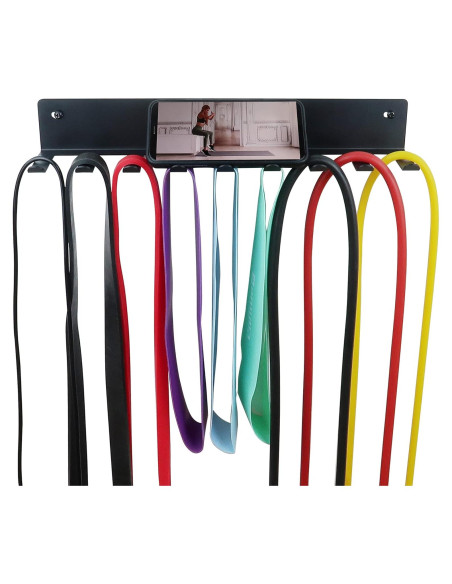 Estante de Almacenamiento Multiusos Tamisom para Gimnasio - Metal Negro