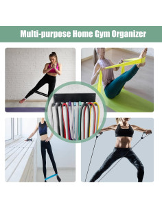 Estante de Almacenamiento Multiusos Tamisom para Gimnasio - Metal Negro 2