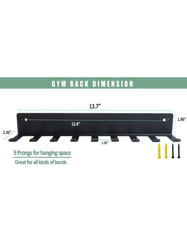 Estante de Almacenamiento Multiusos Tamisom para Gimnasio - Metal Negro