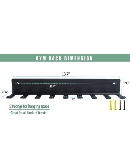 Estante de Almacenamiento Multiusos Tamisom para Gimnasio - Metal Negro