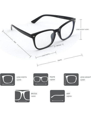 Gafas Anti Luz Azul AFNWQI - Protección UV400 para Computadora