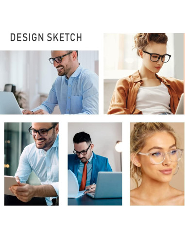 Gafas Anti Luz Azul AFNWQI - Protección UV400 para Computadora