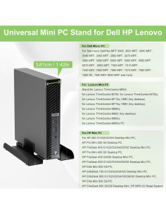 Soporte Vertical Mini PC Universal Bedycoon Ajustable 3.7-6.2 cm 2