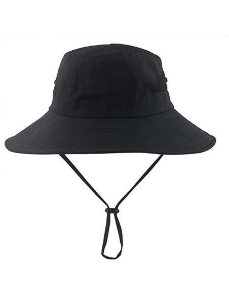 Sombrero de Sol Plegable para Mujeres con Protección UV Negro