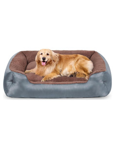 Cama Ortopédica para Perros NIRDOG Extra Grande Gris 110x90 cm