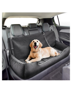 Asiento de Coche para Perros Grandes Suzile 124x56cm Desmontable